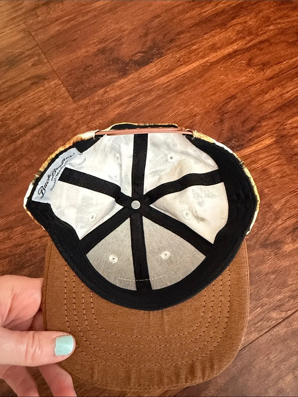 Brother Kids Duck-Scene Cap in Brown and Cream